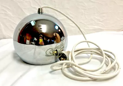 VTG Jackman Chrome Orb Light MCM Swag Lamp • $185