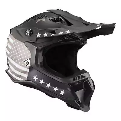LS2 Subverter EVO MX Motocross Helmet 76 Matte Black/White/Gray XS • $229.98