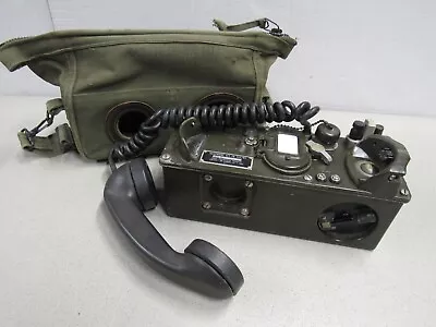 Vietnam Era US TA 312/PT Field Phone Telephone 1967 W/ Case & Handset H-60/PT • $159