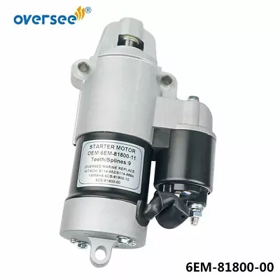 Oversee 6EM-81800-00 Starter Motor For Yamaha Outboard 4T 75HP 90HP 150HP F115B • $204.68