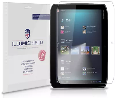 ILLumiShield Anti-Bubble/Print Screen Protector 2x For Motorola XyBoard 10.1 • $13.15