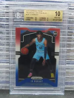 2019-20 Prizm Ja Morant Red White & Blue Prizm Rookie RC #249 BGS 10 PRISTINE • $20.50