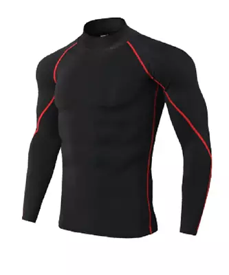 Men's Short Sleeve T-shirt Sports Compression Tight Fitness Base Layer Gym Top • £7.99