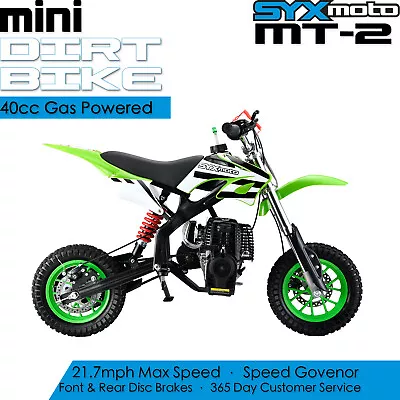 SYX MOTO Mini Dirt Bike Gas Power 4-Stroke 40cc Pocket Bike Motorcycle MT-2 • $379