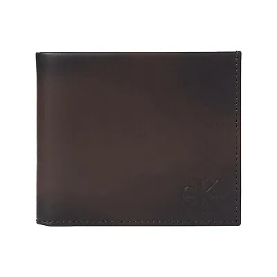 Calvin Klein Wallet - Calvin Klein Leather Billfold Wallet - Bitter Brown - BNWT • £39.99