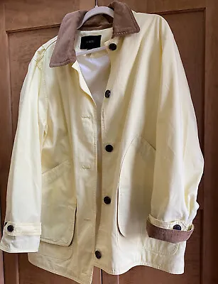 J Crew Relaxed Women’s Barn Jacket In Cotton Canvas -Size M- Vintage Citrus • $65