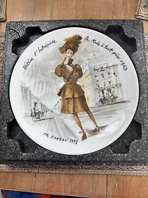 D'arceau Limoges Collector Plate Les Femmes Du Siecle FR Ganeau France Heline • $40