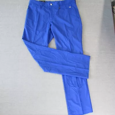 J Lindeberg Elof Golf Pants 34x32 Blue Stretch Trousers Lightweight Lindberg • $57.42