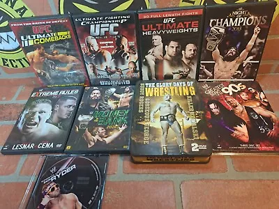 Wwf WWE Ufc Dvd Lot Of 9 • $13.49