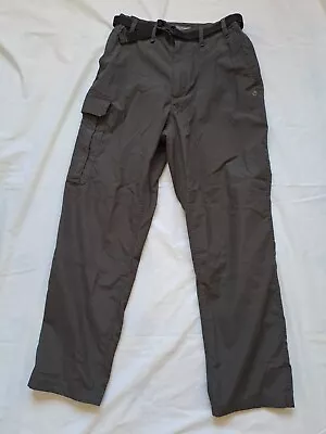 Mens Craghoppers Kiwi Casual Walking Hiking Cargo Trousers With Belt W32L31 • £19.95