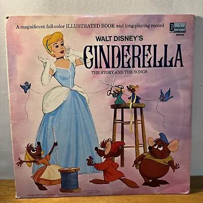 Vintage 1969 The Story And Songs From Walt Disney's Cinderella LP • $12