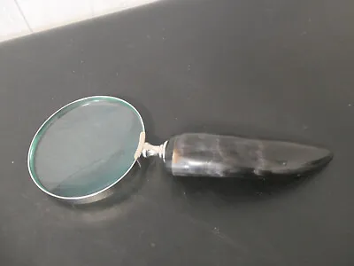 Vintage Horn Handle Magnifying Glass Large • $40