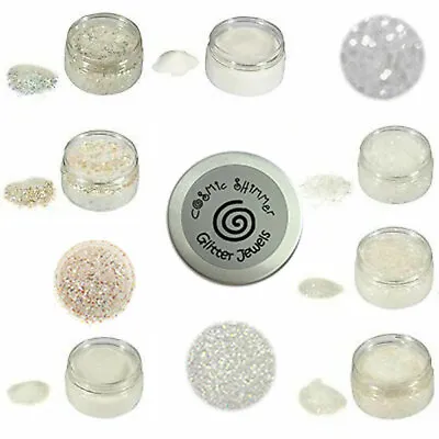 Cosmic Shimmer GLITTER JEWELS Diamond Snow Glacier Iced Crystal Flake CHOOSE • £5.75