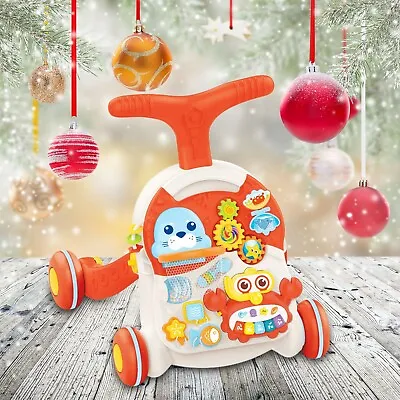 Baby Activity Walker Sit-to-Stand Boys Interactive Learning Infant Walking Toy • $29.99