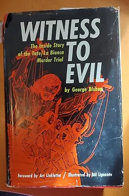 Witness To Evil By George Bishop HC 1971 1st Ed -  Charles Manson Family • $40