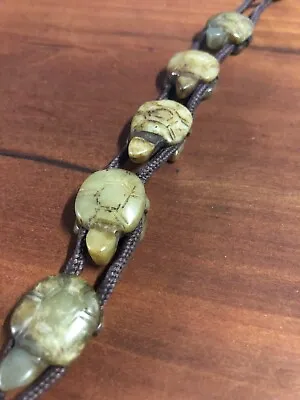 Hand Carved Jade Sea Turtle Bracelet Jewelry Antique Vintage Tibetan • $29.99