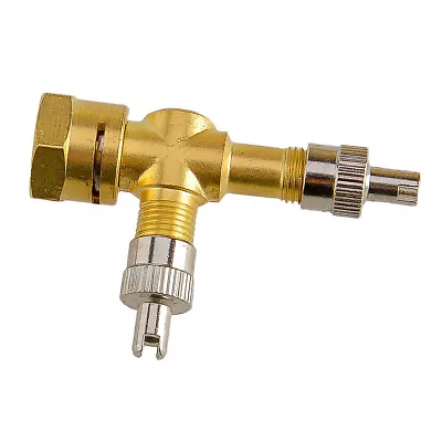 1x TPMS Valve Tee Adapter 3-way Pure Copper Motorcycles Automobiles Car New • $10.20