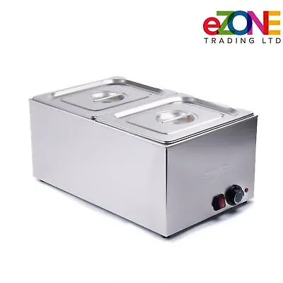 £109.99 • Buy Zone Commercial Bain Marie With 2x Gastronorm Pan Catering Wet Heat Food Warmer