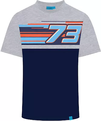 T-SHIRT Honda Mens Tee Bike Mens MotoGP Alex Marquez 73 Motorcycle NEW! Blue • £12.89