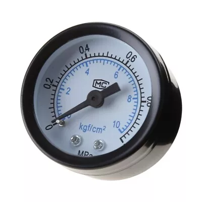 Mini Pressure Gauge 0-1.0Mpa-/0-10kgf/cm² Double Mount 1/4 In Thread • $7.57