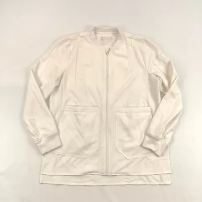 FIGS Bellery Scrub Jacket Womens Medium White Coat W18SW1007 • $39.88