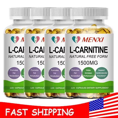L-Carnitine 1500mg High Potency Supports Natural Energy Production 4 Bottles • $11