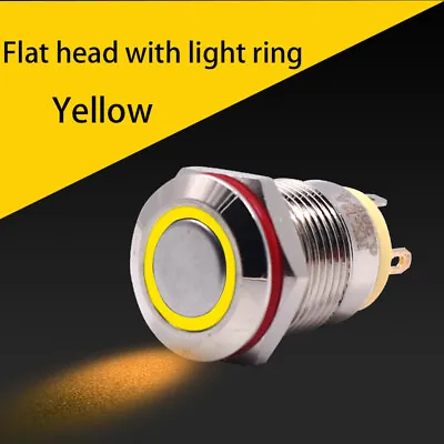 12mm Metal Push Button Switches Latching Momentary ON/OFF Illuminated Waterproof • $1.93