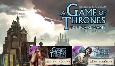 Game Of Thrones Digital Board Game + Dragons & Crows DLCs Bundle - PC Steam Keys • $11.99