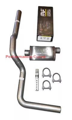 Fits 88-97 Ford F150 Mandrel Bent Exhaust W/ MagnaFlow 14  Muffler • $219.95