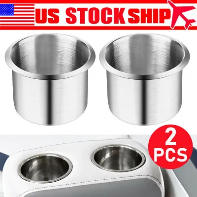 Universal Stainless Steel Cup Drink Holders For Car Boat Truck Marine Camper RV • $7.55