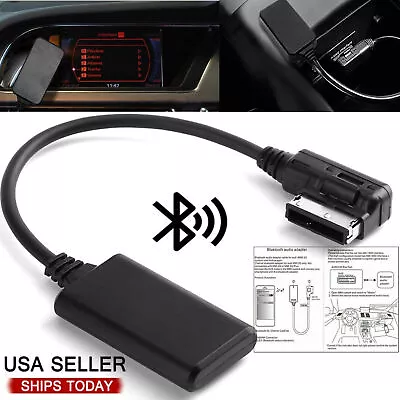 AMI MMI Bluetooth Music Interface Audio Cable Adapter For Audi A3 A4 A5 Q7 AUX • $10.89