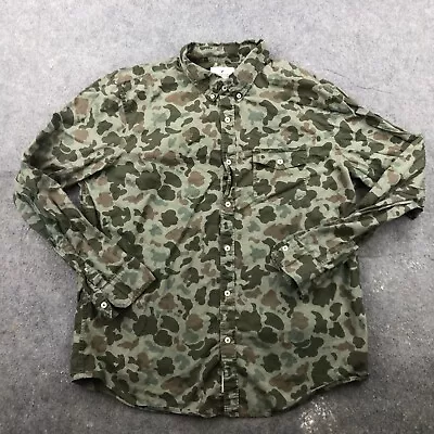 American Eagle Shirt Mens XL Frog Skin Camouflage Long Sleeve Button Up • $18.98