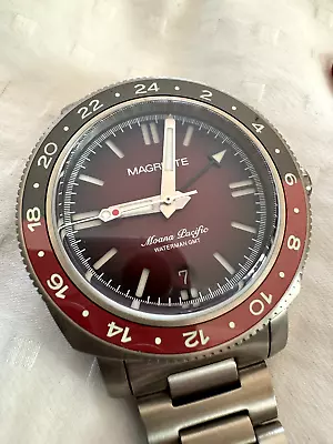 Magrette Moana Pacific Waterman GMT Redbar Limited Edition • $406