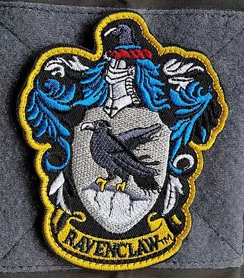 $7.99 • Buy Harry Potter House Ravenclaw Hook Loop Patch Badge Embroidered Badge Blue Glod