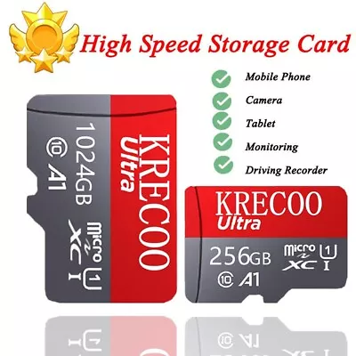 High Speed TF Card 128G 256G Memory Card Monitoring Dash Cam Mobile SD Card • $19.99