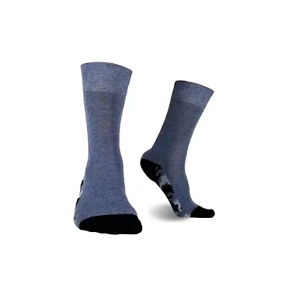 $15.99 • Buy 3 Pair Men's Cotton Thin Crew Socks Camouflage Sole Blue Sock Size 7-11 