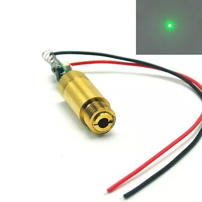 Green 532nm 50mW 100mW 200mW Dot Laser Diode Module 3-5V Brass W/ Driver Cable • £16.08