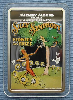 2017 Niue $2 Mickey Mouse Disney Silly Symphony Flowers & Trees 1 Oz .999 Silver • $149.99