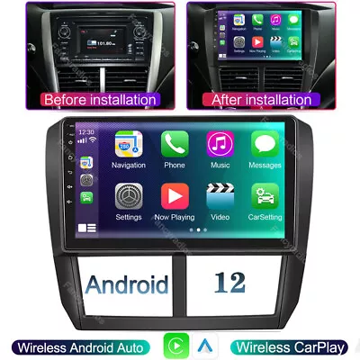 9  For Subaru Forester 2008-2012 Android 12 CarPlay Car Radio Stereo Player GPS • $109.94