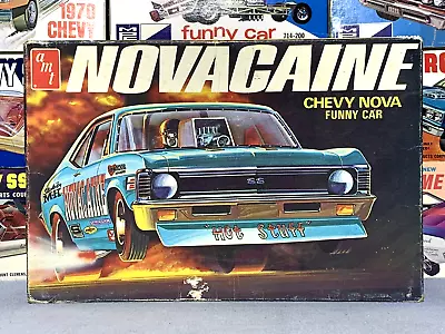 Amt 1972 Chevrolet Novacaine Funny Car #t382-225 Mpc 1/25 Nos Complete Model Kit • $599.99