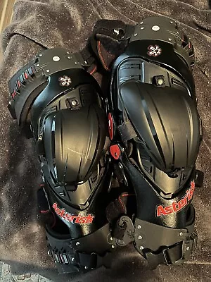 Asterisk Ultra Cell 4.0 Offroad Motocross Knee Brace Protection System Pair BLK • $625