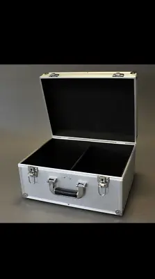 £50.95 • Buy Dj 7  Record Box / Flight Silver Case Holds 200 Vinyl +locks - New +free 24h Del