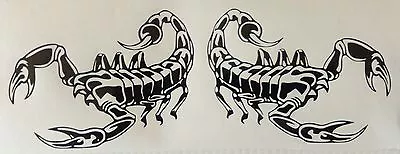  2 X SCORPIONS  Car Decal Vinyl Drift Sticker JDM EURO DUBFISHING.DAKAR • $3.78