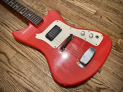 Vintage 60’s SUPRO Colt Lexington Guitar Original Red Finish Short Scale USA • $479
