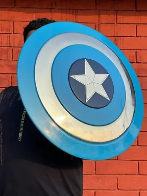 Halloween Blue Captain America Shield | Winter Soldier Metal Prop Replica Shield • £80