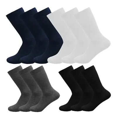 £2.97 • Buy Childrens Plain Socks Kids Boys Girls School Cotton Rich Black Grey Navy White