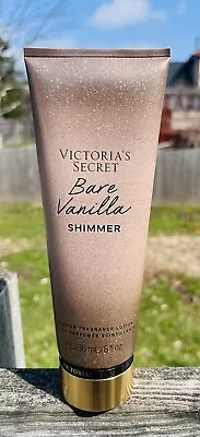 VICTORIA’S SECRET BARE VANILLA SHIMMER FRAGRANCE BODY LOTION CREAM 8 Oz New • $14.99