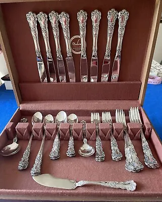$2399 • Buy Buttercup By Gorham Sterling Silver Flatware Set 8 Place Set.Service -43 Pieces