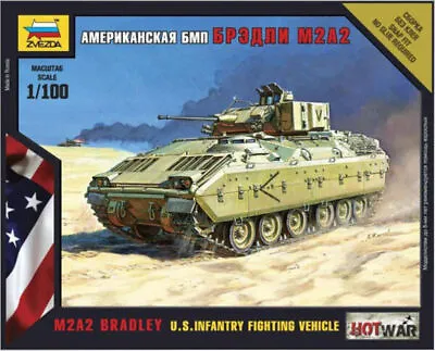 Zvezda 1/100 Scale US M2A2 BRADLEY Infantry Fighting Vehicle • £9.89