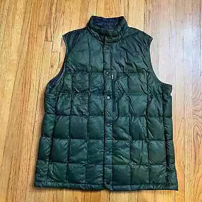 Mountain Hardware 650 Vest Mens Large Green Down Q-Shield Puffer Snap • $69.99